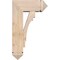 Ekena Millwork Merced Arts and Crafts Smooth Bracket w/ Offset Brace, Douglas Fir, 7 1/2"W x 18"D x 30"H BKT0806X18X30MRC03SDF - alternate 2
